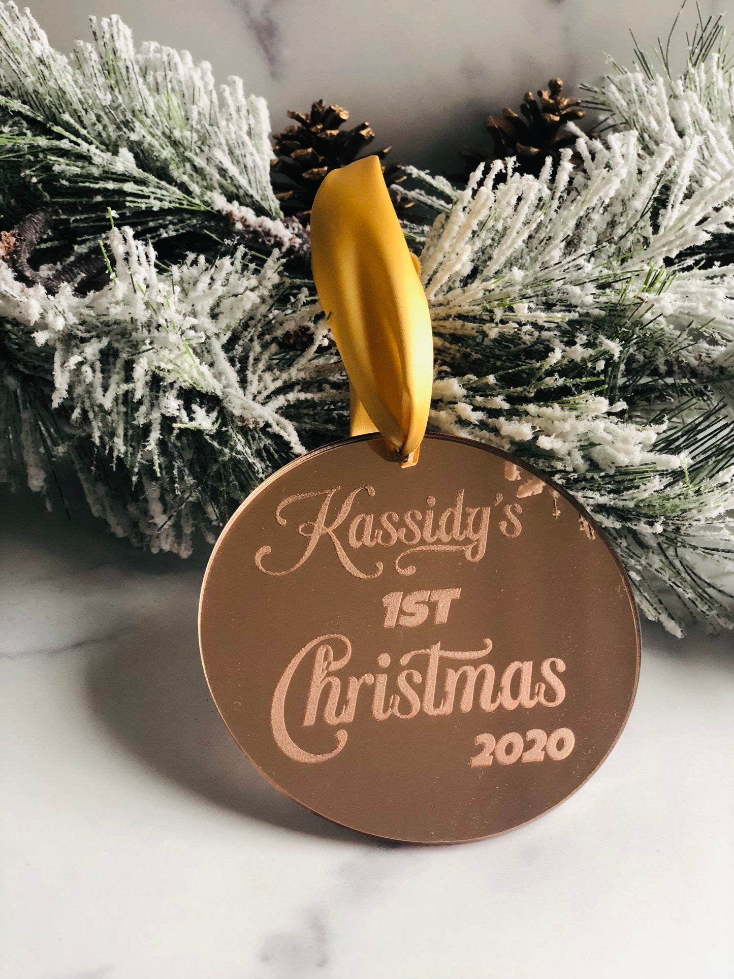 Mirrored Acrylic Ornaments