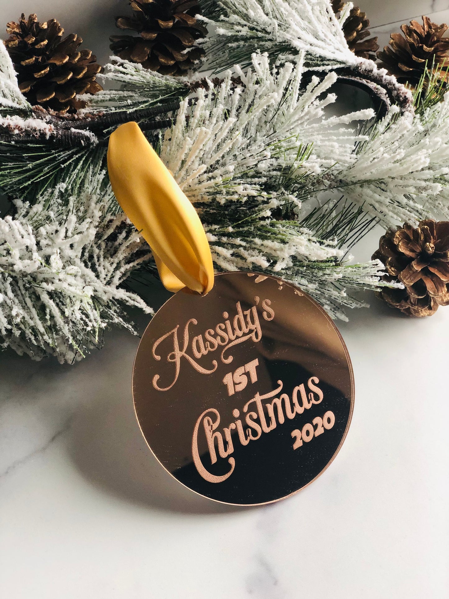 Mirrored Acrylic Ornaments